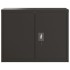 Armario archivador de acero negro 90x40x110
