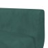 Sofá cama en forma de L terciopelo verde oscuro 275x140x70