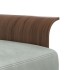 Sofá cama en forma de L terciopelo gris claro 279x140x70