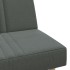 Sofá cama en forma de L tela gris oscuro 255x140x70