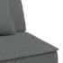 Sofá cama en forma de L tela gris oscuro 255x140x70