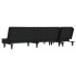 Sofá cama en forma de L tela gris oscuro 255x140x70