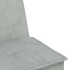 Sofá cama en forma de L terciopelo gris claro 255x140x70