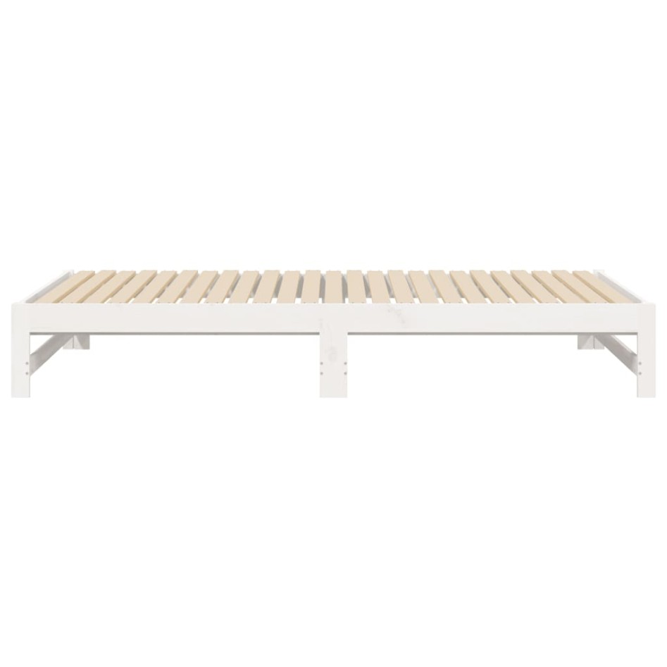 Sofá cama extraíble madera maciza de pino blanco 2x(90x200)