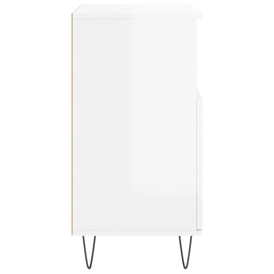 Aparadores 3 uds madera contrachapada blanco