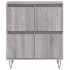 Aparadores 3 uds madera contrachapada gris