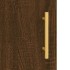 Armarios de pared 2 uds madera de ingeniería marrón