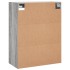 Armarios de pared 2 uds madera de ingeniería gris
