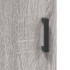 Armarios de pared 2 uds madera de ingeniería gris