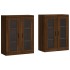 Armarios de pared 2 uds madera de ingeniería marrón