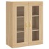 Aparador alto madera contrachapada color roble 69,5x34x180