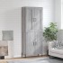 Aparador alto madera contrachapada gris sonoma 69,5x34x180