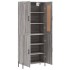 Aparador alto madera contrachapada gris sonoma 69,5x34x180