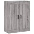 Aparador alto madera contrachapada gris sonoma 69,5x34x180