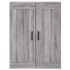 Aparador alto madera contrachapada gris sonoma 69,5x34x180