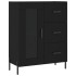 Aparador alto madera contrachapada negro 69,5x34x180