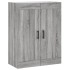 Aparador alto madera contrachapada gris sonoma 69,5x34x180