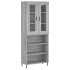 Aparador alto madera contrachapada gris sonoma 69,5x34x180