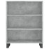 Aparador alto madera contrachapada gris hormigón 69,5x34x180