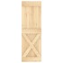 Puerta corredera con herrajes madera maciza de pino 70x210