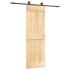 Puerta corredera con herrajes madera maciza de pino 70x210