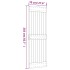 Puerta corredera con herrajes madera maciza de pino 70x210