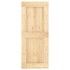 Puerta corredera con herrajes madera maciza de pino 85x210