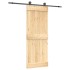 Puerta corredera con herrajes madera maciza de pino 80x210