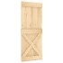 Puerta corredera con herrajes madera maciza de pino 85x210