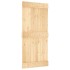 Puerta corredera con herrajes madera maciza de pino 95x210