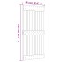 Puerta corredera con herrajes madera maciza de pino 95x210