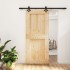 Puerta corredera con herrajes madera maciza de pino 90x210