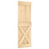 Puerta corredera con herrajes madera maciza de pino 70x210