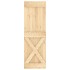 Puerta corredera con herrajes madera maciza de pino 70x210