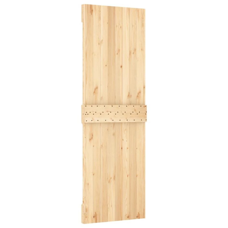 Puerta corredera con herrajes madera maciza de pino 70x210