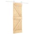 Puerta corredera con herrajes madera maciza de pino 70x210