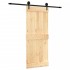 Puerta corredera con herrajes madera maciza de pino 85x210