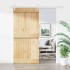 Puerta corredera con herrajes madera maciza de pino 95x210