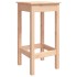 Mesa y taburetes altos jardín 5 piezas madera maciza de