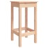 Set de mesa y taburetes altos jardín 5 pzas madera maciza
