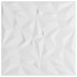 Paneles de pared 48 uds XPS amatista blanco 50x50 cm 12