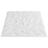 Paneles de pared 48 uds XPS amatista blanco 50x50 cm 12