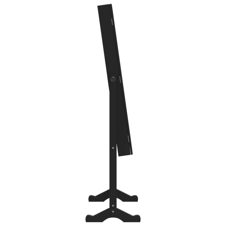 Espejo de pie con joyero y luces LED