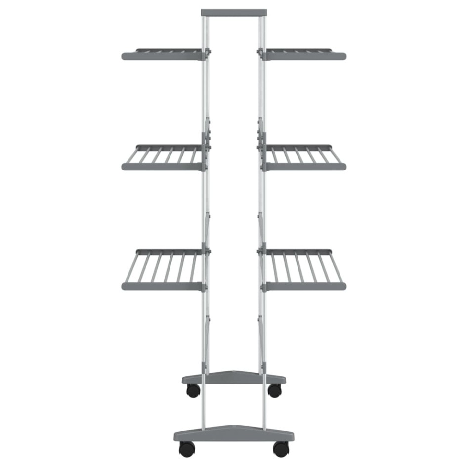 Tendedero para ropa con ruedas aluminio 89x64x129