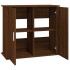 Soporte para acuario madera ingeniería marrón roble 81x36x73