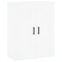 Aparador alto madera contrachapada blanco 69,5x34x180