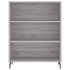 Aparador alto madera contrachapada gris sonoma 69,5x34x180