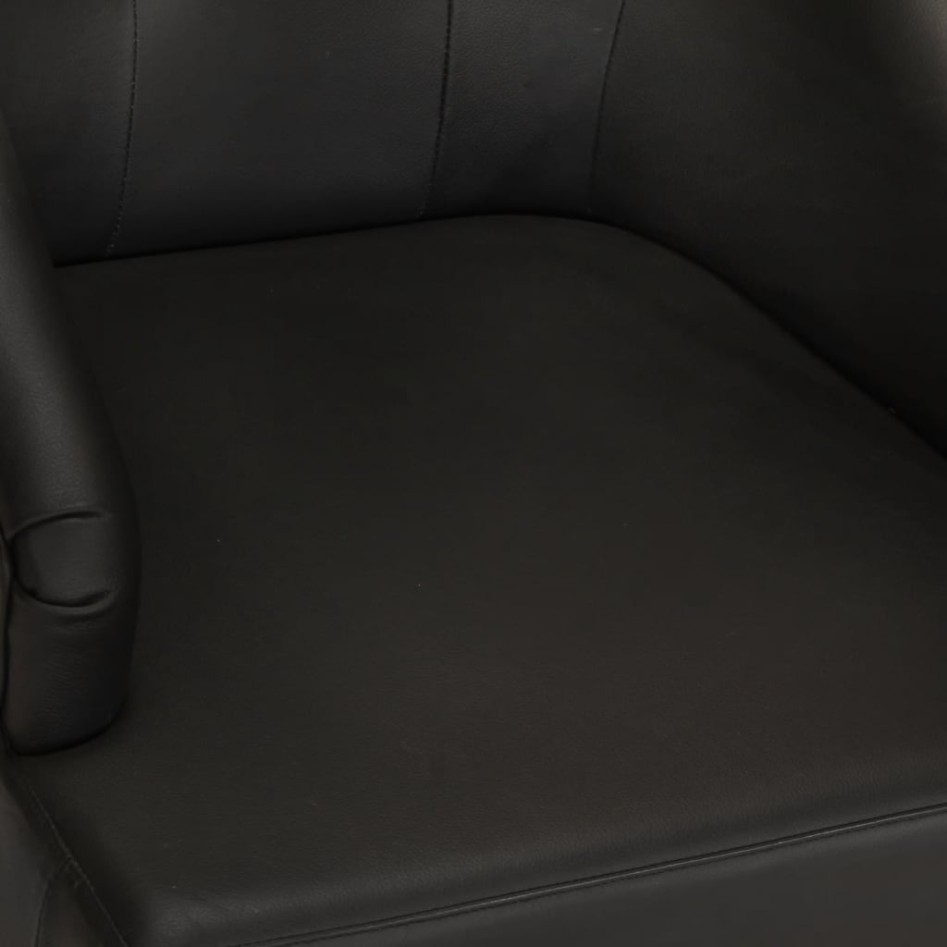 Sillas de comedor 2 unidades cuero de cabra auténtico