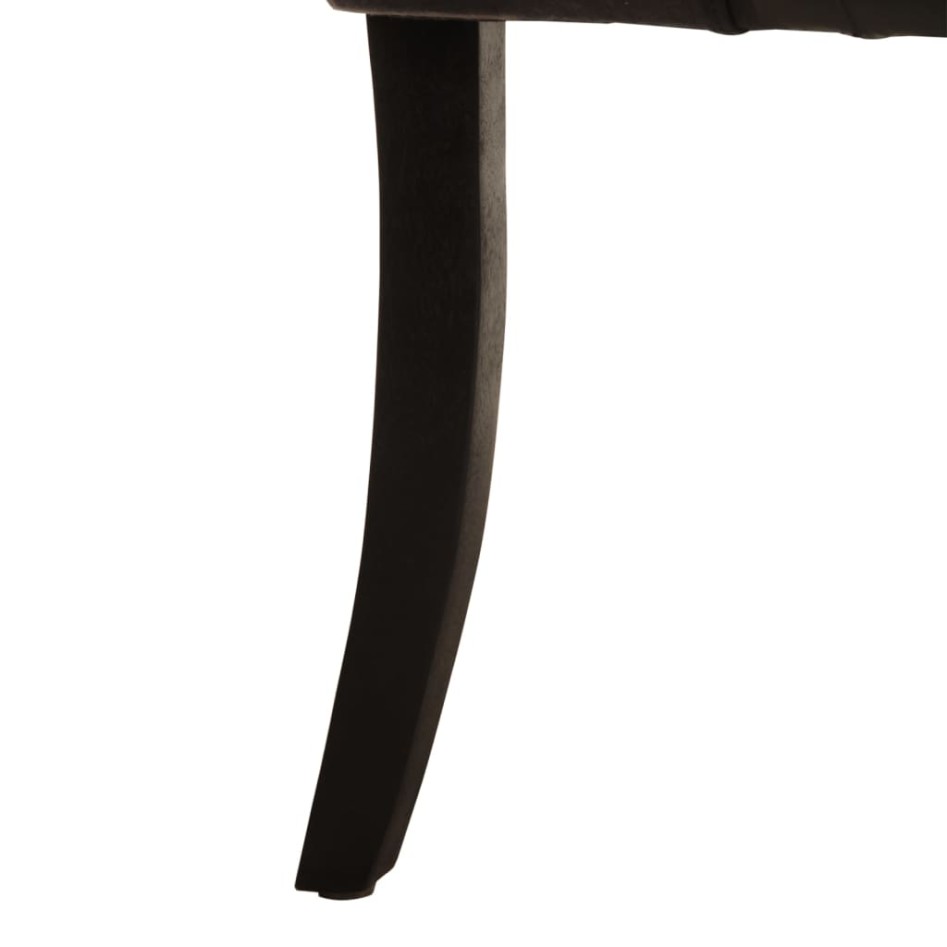 Sillas de comedor 2 unidades cuero de cabra auténtico