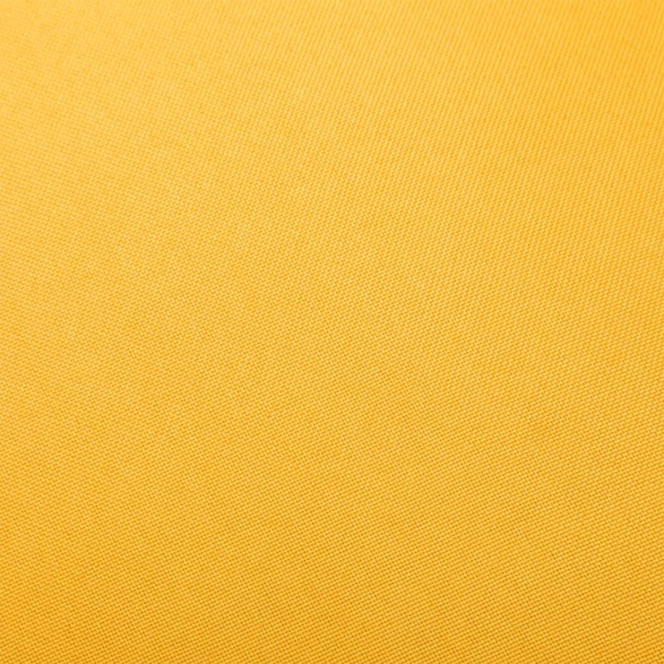 Silla mecedora de tela amarilla